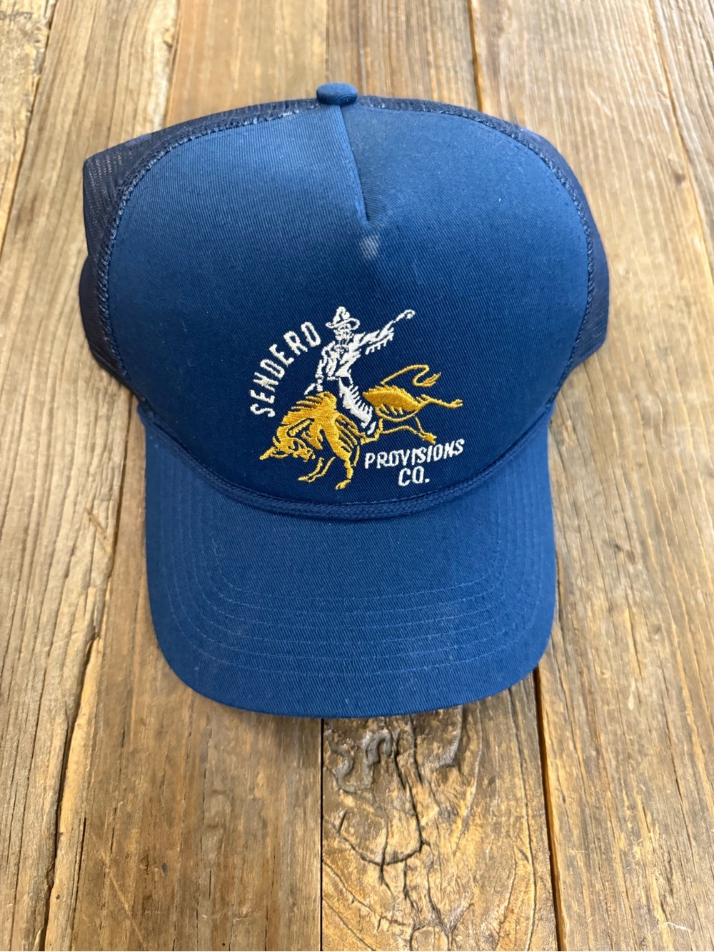Sendero Provisions Co. Men's Blue Embroidered Trucker Hat